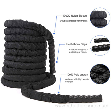 Nylon Body Building Sport Battle Rope With Cover